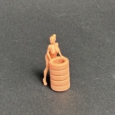 Car Racing Fast & Furious Girl Mini Figure 1:64 Hot Wheels Unpainted