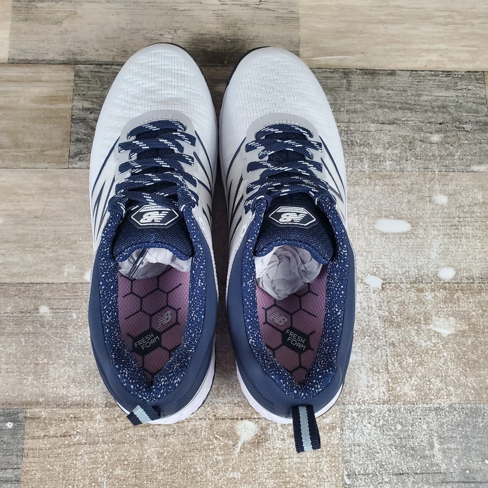 Botines de golf New Balance Fresh Foam Contend V2 para mujer talla 7,5 D blanco azul Foto 4 de 4