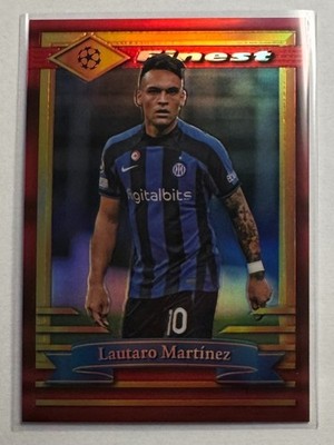 Lautaro Martinez Topps UCC Finest 2023 Flashback Red Refractor /5 Inter Milan
