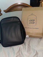 LED LCD Smart Backpack with LED Display, Black (with Box)