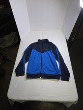 Nike Kids Blue Pockets Full Zip Activewear Sport Jacket Size L