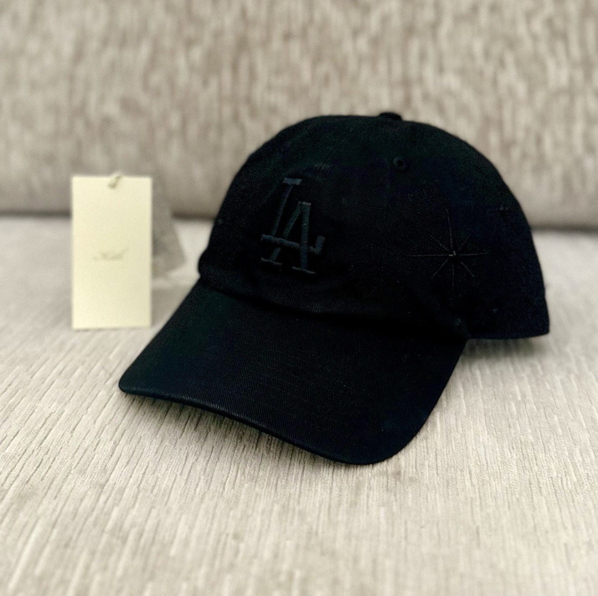 Kith x Lisa Blackpink LA Dodgers New Era 47 Dad Hat Black NEW FAST