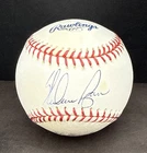 NOLAN RYAN Autographed Rawlings Baseball Blue Ink Pen (No COA) John Hancock EF1