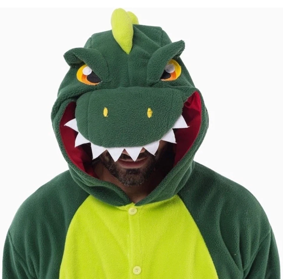 Spooktacular Creations Unisex Adult Dinosaur Pajamas/Costume, Plush, small - Image 3 of 4