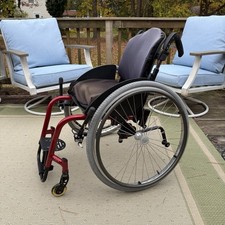 Quickie GT Manual Folding Wheelchair With Upgrades Used Lightweight 14X15.75