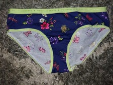 NeW Vs Vintage 2013 logo hiphugger Panty Size Medium Floral