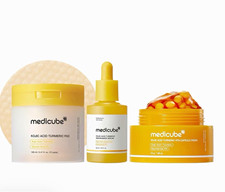 medicube Kojic Acid Turmeric Pads Serum Capsule Cream Set Niacinamide