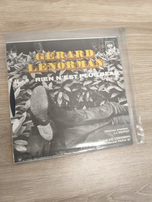 Vinyl 45 Umdrehungen Gérard Lenorman Nichts ist schöner schwarz-weiß Fototasche