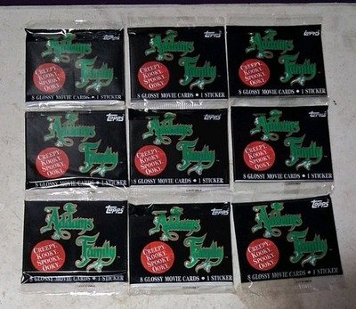 1991 Topps - The Addams Family Movie Cards - 9 Sealed Packs