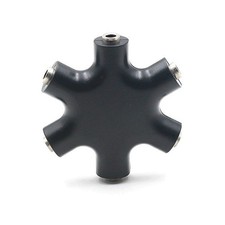  Flocon de neige 6 voies 3,5 mm séparateur pour écouteurs audio casque
