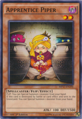 Apprentice Piper - MP17-EN194 - Common - 1st Edition x1 - Lightly Played