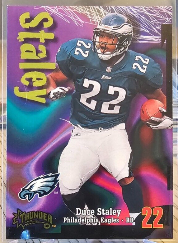 1998 Skybox Thunder Duce Staley #26 Eagles