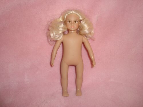 Lori Doll Nude Blonde Pigtails Plastic Jointed 6" tall - Picture 1 of 5