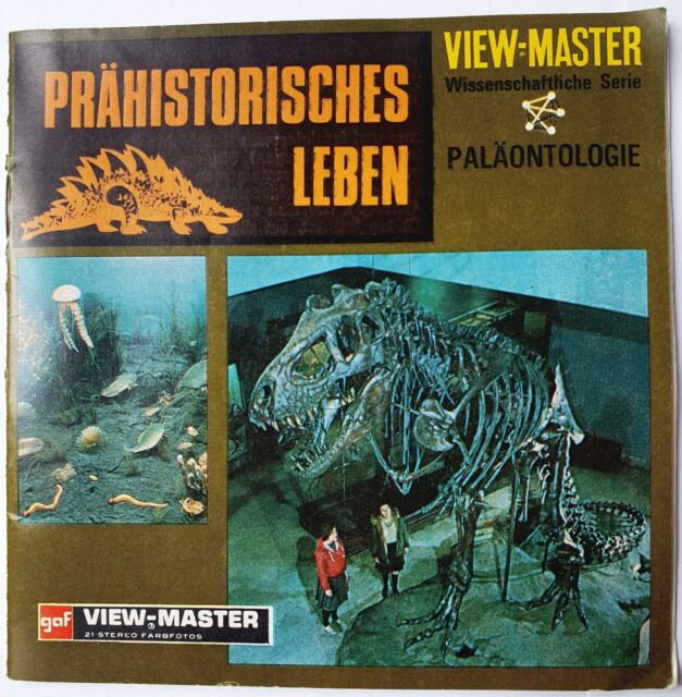 Prähistorisches Leben ViewMaster 3D Bildscheiben-Set GAF B676-D Top Zustand