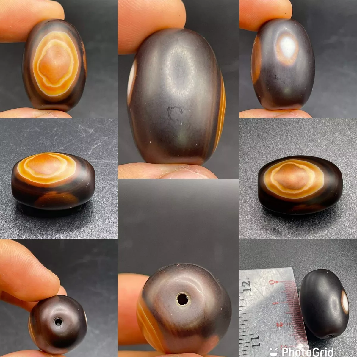 Beautiful Old Sulemani Agate Stone Eye Banded unique size Bead