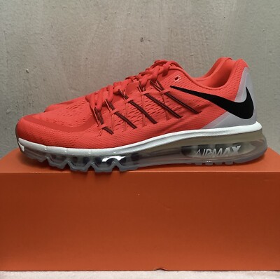 NIKE AIR MAX 2015 BRIGHT CRIMSON/BLACK SNEAKERS SHOES SIZE RED)  698902-600