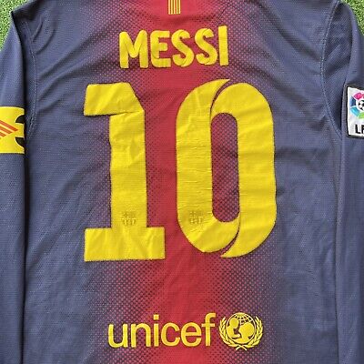 正規品Barcelona Home Shirt 2012 Messi 10 2012-13 Barcelona Home Shirt Messi #10 - 8/10 - (S)