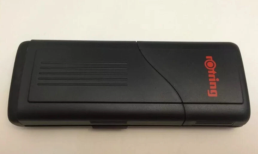 Bolígrafo Rotring Data Inicial Vintage Plateado 48007 Bolígrafo de Escritura Nuevo de Lote Antiguo Foto 3 de 4