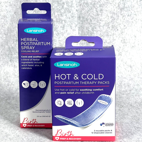 LANSINOH Cooling Relief HOT and COLD Therapy Packs Herbal Postpartum