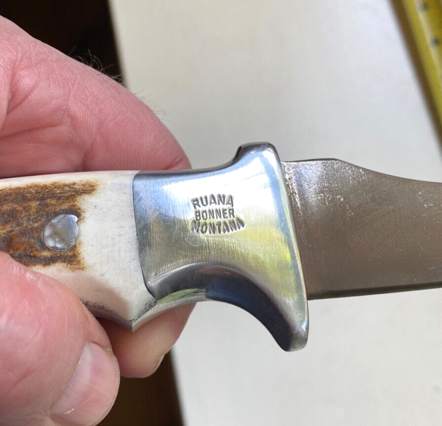 Ruana Knives Camp Hatchet & Leather Sheath Bonner Montana eBay