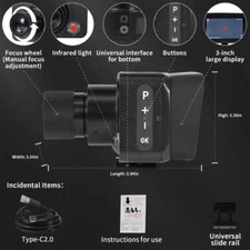 New IR Night Vision Scope Day Night Monocular Rifles Crossbow with 32GB Card
