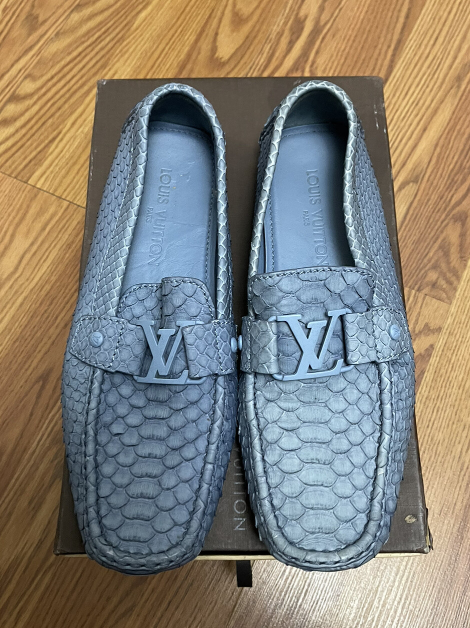AUTHENTIC LOUIS VUITTON PYTHON LOAFERS 
