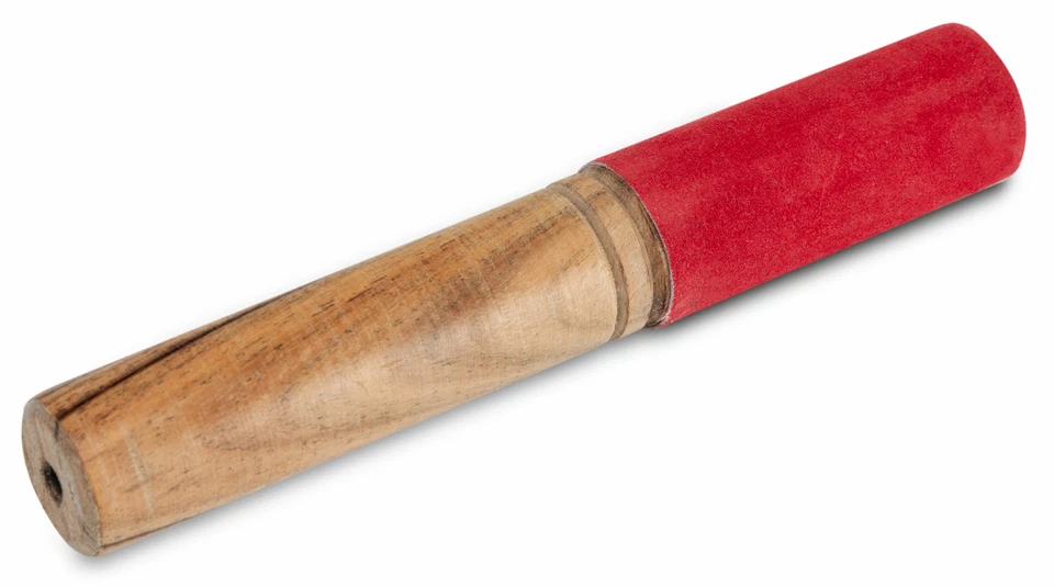 XDRUM Tibetische Klangschale Holz Leder Klöppel Nepal Schlägel Schlegel klein Schale