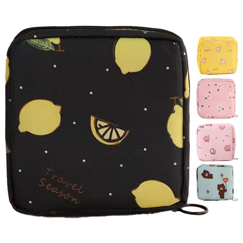 Sanitary Napkin Storage Oxford Cloth Pouch Organizer Multi-Functional Zipper Bag