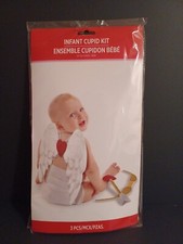 Infant Valentine's Cupid 3 Pc Costume Kit Wings Bow Arrow