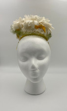 Vintage Hand Made Daisy Pillbox Hat