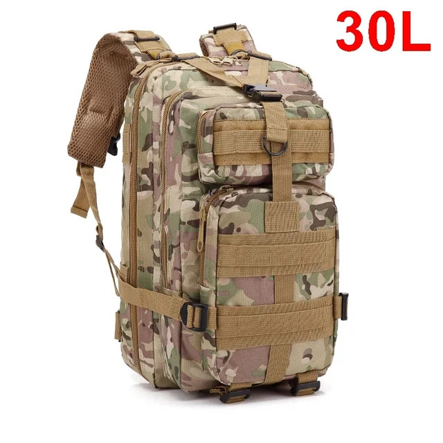 Sac à dos de voyage tactique 30L pour la randonnée et le bivouac