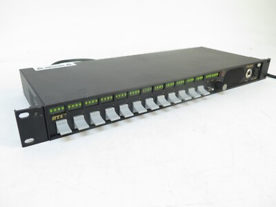 RTS Telex Bosch KP 12 12 Position Key Panel Intercom System KP12 with Rack Ears