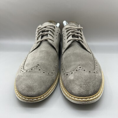 Clarks Gambeson Men Size 9.5 M Shoes Gray Suede Lace-Up Low  display picture 1