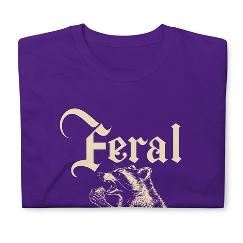 Feral Raccoon Trash Panda Dumpster Critter Chaos Animal T-Shirt, Sweatshirt - Picture 11 of 12