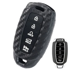 5 Button Key Fob Chain Cover Case Protect For Hyundai Palisade Elantra 2019-2020