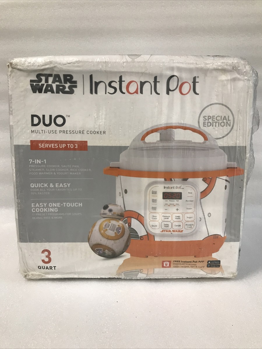NEW! Star Wars BB-8 InstantPot Qt Duo Mini Pressure Cooker Special  Edition NIB