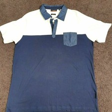 Pierre Cardin Mens T-Shirt Mens White and Blu...
