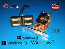 Windows 10 Dell Optiplex 755 760 780 790 960 990 1GB 4-Monitor DVI Video Card