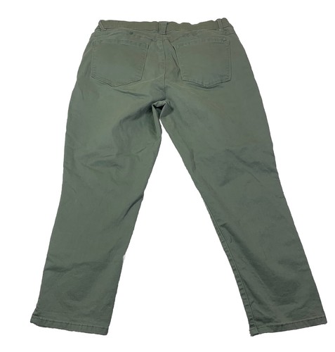 Wit & Wisdom Women's Jeans Size 14P Pants Olive Green 32W x 23.5L Actual