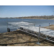 Patriot Docks Roll in Boat Lake dock with poly Decking 16, 24, 32 or 40 ft