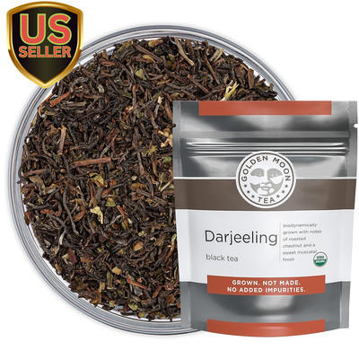 Darjeeling Tea - Organic - Loose Leaf - Bulk - Non GMO - 96 Servings, 8 Oz