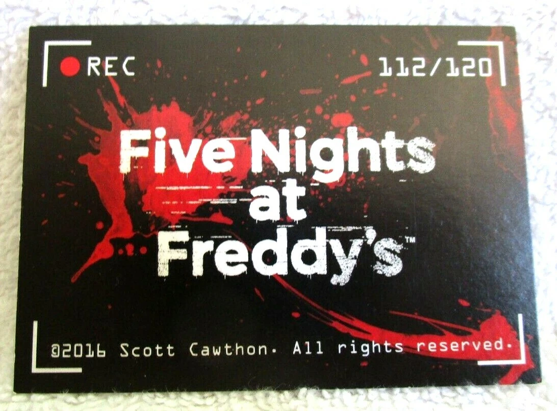 112 WITHERED FOXY JUMP SCARE HOLO FOIL SP 2016 FNAF Five Nights at Freddy's  card