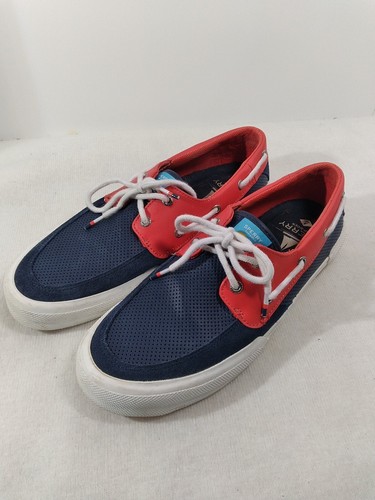 Sperry Boat Deck Shoes Red White Blue 