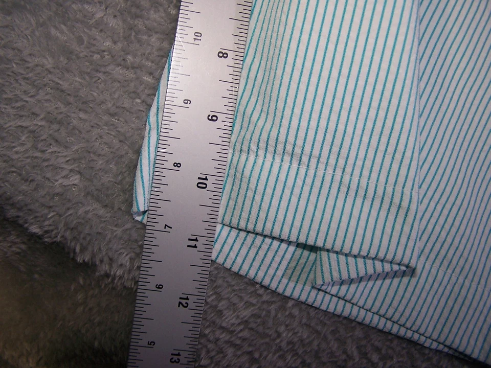 Puma Shorts Men's Stretch Seersucker Lightweight White Green Stripe Golf 34X10.5 - Image 4 of 4