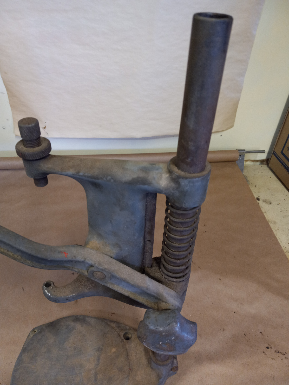 Vintage Black & Decker 1/4" Drill Stand  Type 3 Grey Blue Drill Press 20” Tall