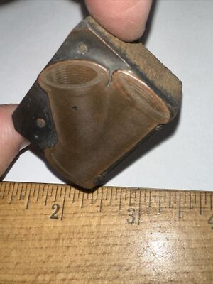 #ad Print Block “ Old Water Pipe “ Copper Face Nice Image. $15.40