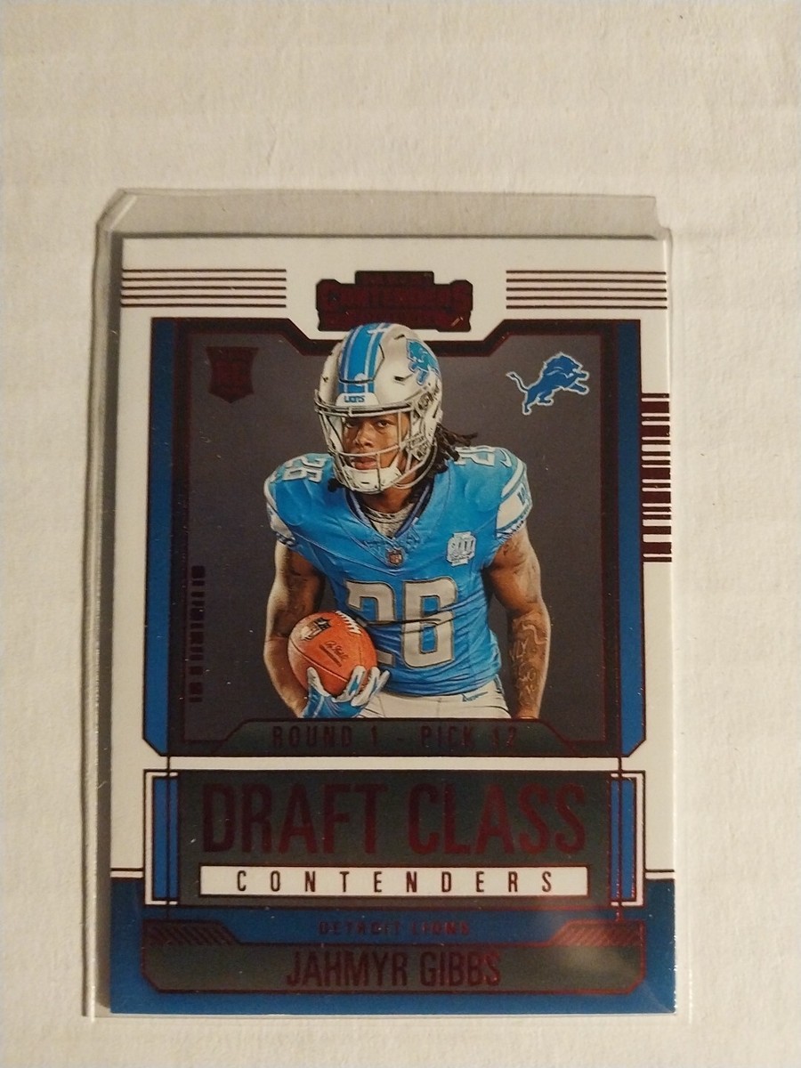 Jahmyr Gibbs Panini Contenders Draft Class Red Parallel #9 LIONS