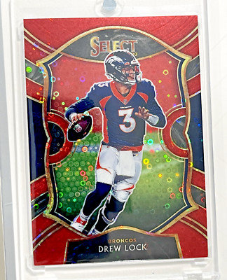 2020 Panini Select Concourse Red Disco Prizm /49 Drew Lock #27