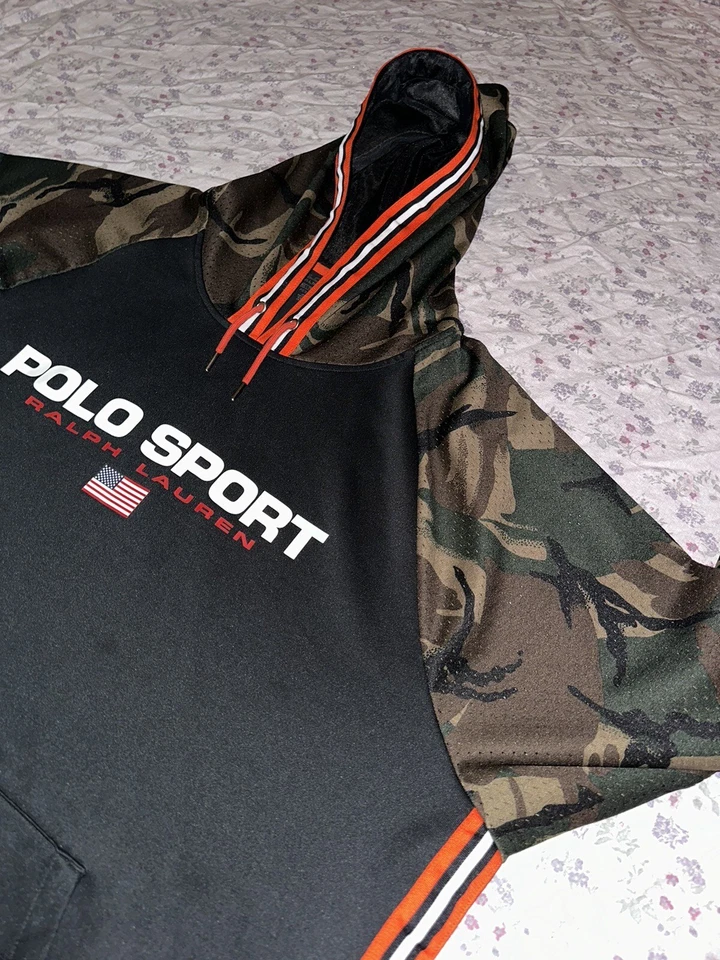 Polo Sport Ralph Lauren Camuflaje Camuflaje Sudadera con Capucha Pullover Sudadera Nuevo sin Etiquetas $198 XXL Foto 2 de 2