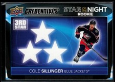 2021-22 Upper Deck Credentials 3rd Star of the Night - Rookies #3SR-6 Cole